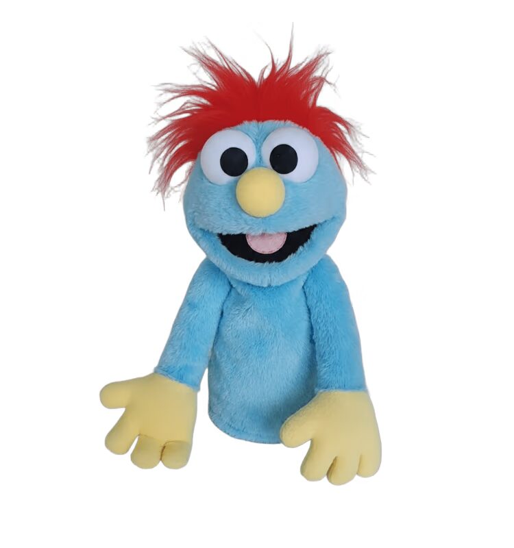 Fantoche Monstrinho - Azul Celeste