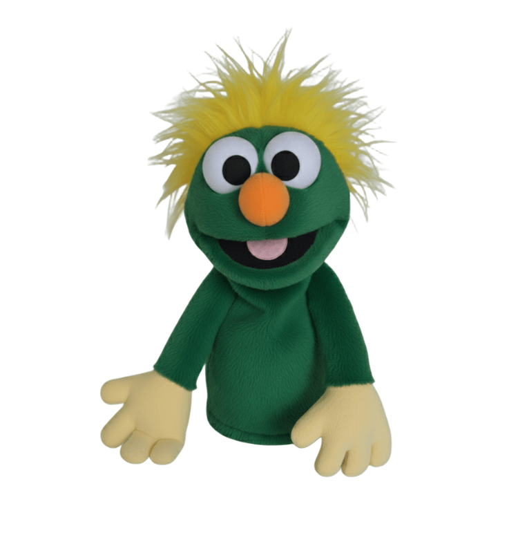 Fantoche Monstrinho- Verde Bandeira